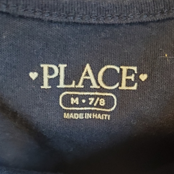 TWO ITEMS! Bundle Girls' Blue Tiered Short Sleeved Dress/Tunic Top & Navy Shirt! - Picture 5 of 8